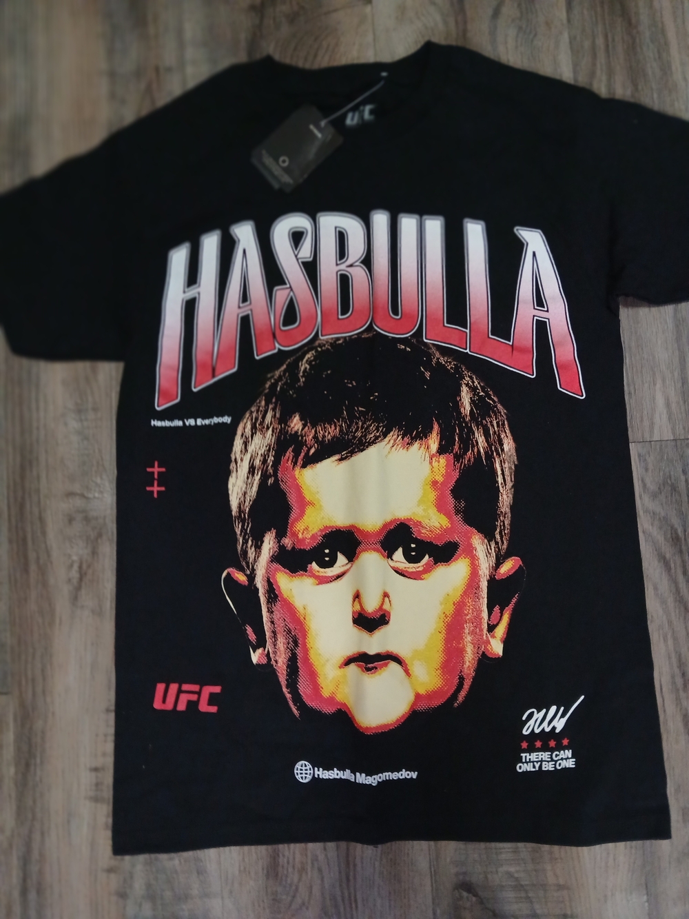 UFC Hasbulla Graphic Tee - Black, Red & Yellow